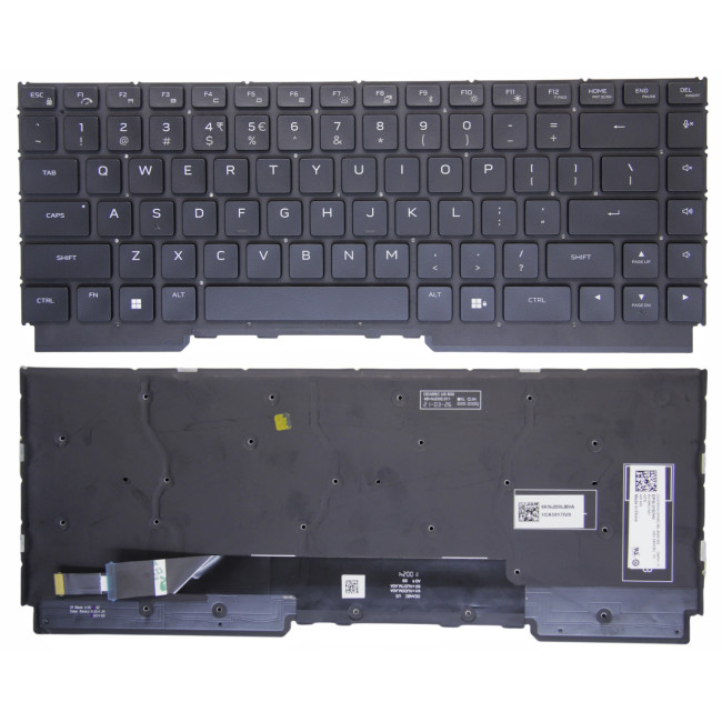 Dell Alienware M15 R5, M15 R6, M15 R7, backlit US keyboard - main product image