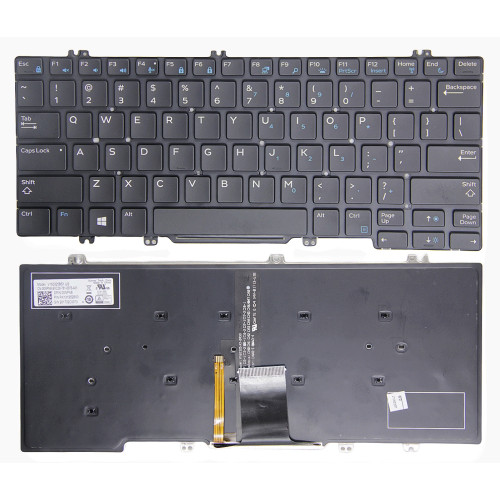 Dell E5280, E5288, E7220, E7280, E7290, E7380, backlit US keyboard - main product image