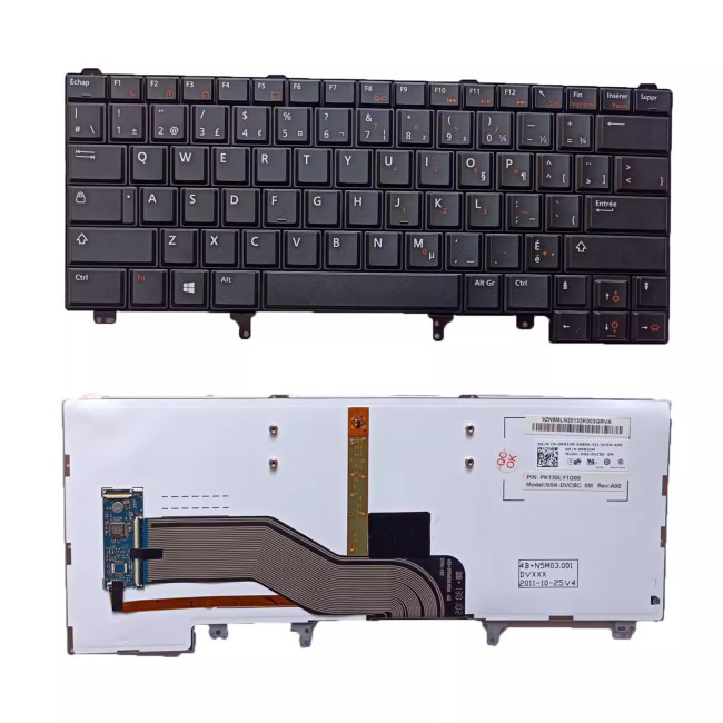 Dell E6420 E5420 E5430 E6220 E6320 E6330 E6420 E6430 backlit Canadian French CF keyboard - main product image