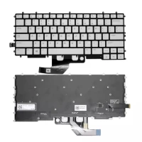Dell G7 7500 0YFK2V 0P73J8 silver backlit US keyboard original