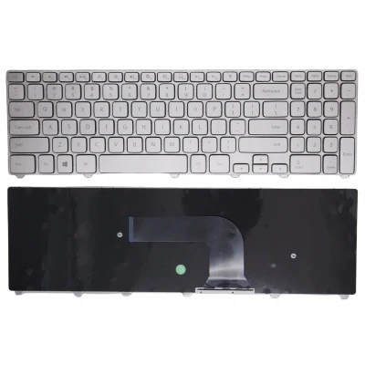 Dell INSPIRON 15 7537 P36F 17 7000 7746 7737 P24 silver US keyboard OEM