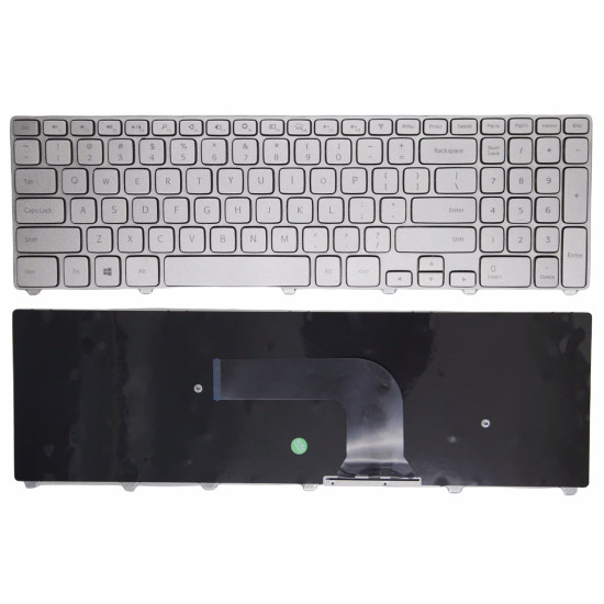 Dell INSPIRON 15 7537 P36F 17 7000 7746 7737 P24 silver US keyboard OEM - main product image
