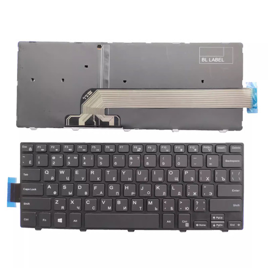 Dell Inspiron 14-3000 Serie 3441 3442 3443 3451 backlit Russian RU keyboard - main product image