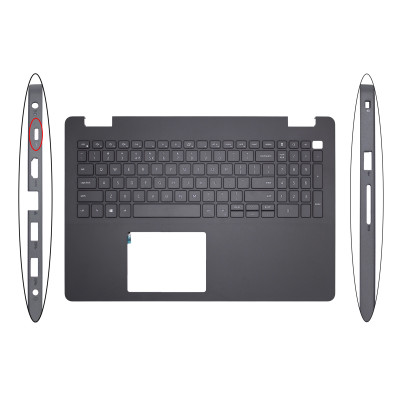 Dell Inspiron 15 3500, Inspiron 15 3501, Inspiron 15 3505, US Keyboard Palmrest, 0JHW9R