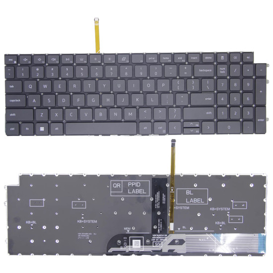 Dell Inspiron 3511 3515 15 5510 5515 5518 7510 3510 black backlit US keyboard high copy - main product image