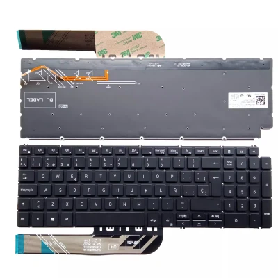 Dell Inspiron 5584 5590 5593 5594 5598 7590 7591 black backlit Spanish SP keyboard
