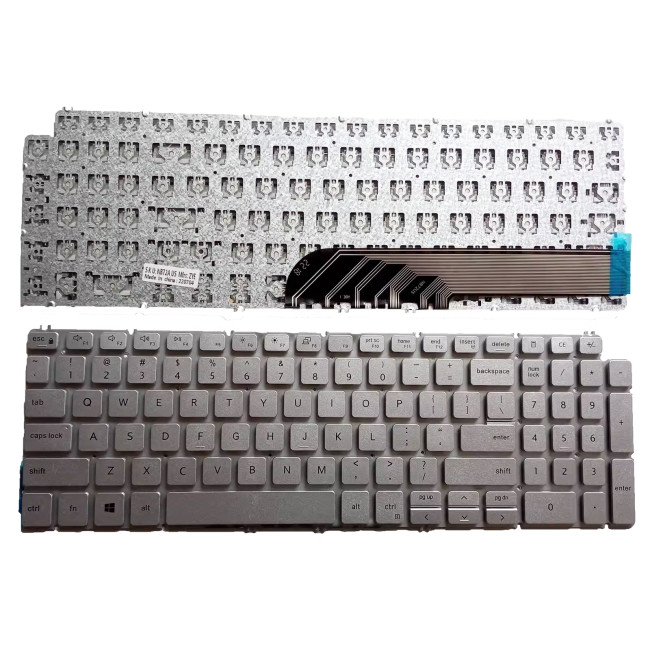 Dell Inspiron 5584 5590 5593 5594 5598 7590 7591 silver US keyboard - main product image