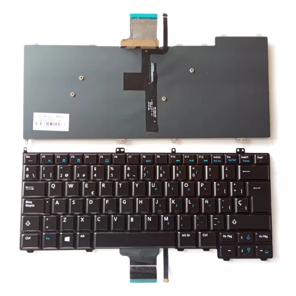 Dell LATITUDE E7240 E7420 E7440 backlit Spanish SP keyboard - main product image