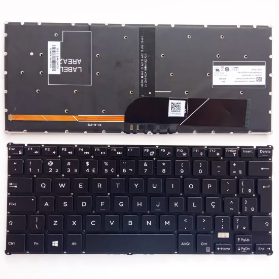 Dell Latitude 11 5175 5179 Venue 11 backlit Brazilian BR keyboard - main product image