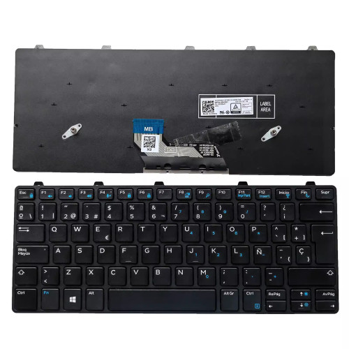 Dell Latitude 13 3380 3180 3189 3190 Spanish SP keyboard - main product image