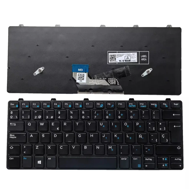 Dell Latitude 13 3380 3180 3189 3190 Spanish SP keyboard - main product image
