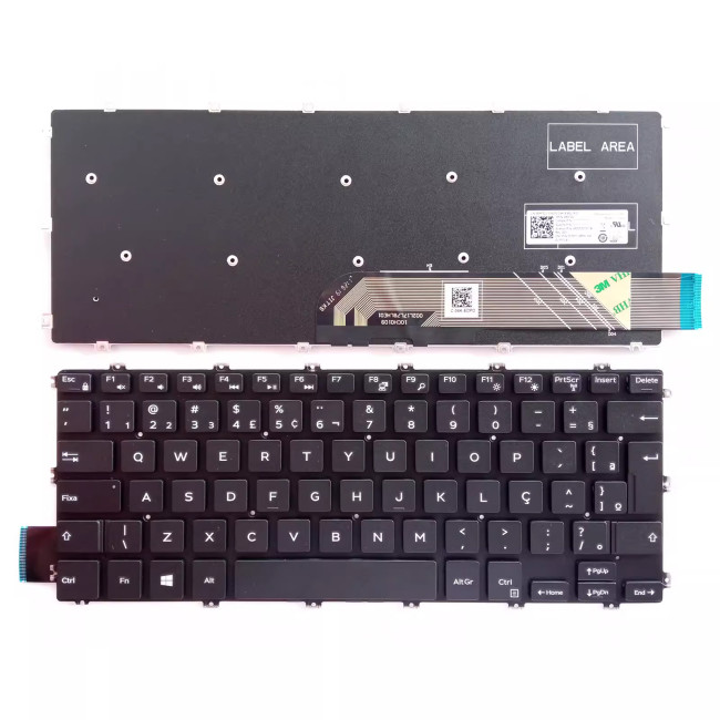 Dell Latitude 3400 3310 3390 7386 7586 7380 7588 Brazilian BR keyboard - main product image