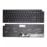 Dell Latitude 3520 3525 E3520 P108F 16Plus 7610 black US keyboard