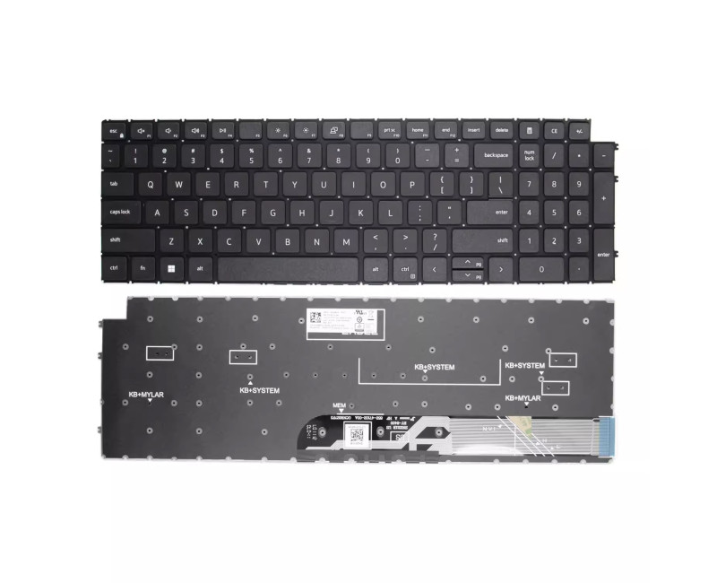 Dell Latitude 3520 3525 E3520 P108F 16Plus 7610 black US keyboard - additional view 