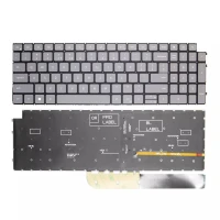 Dell Latitude 3520 3525 E3520 P108F 16Plus 7610 gray backlit US keyboard