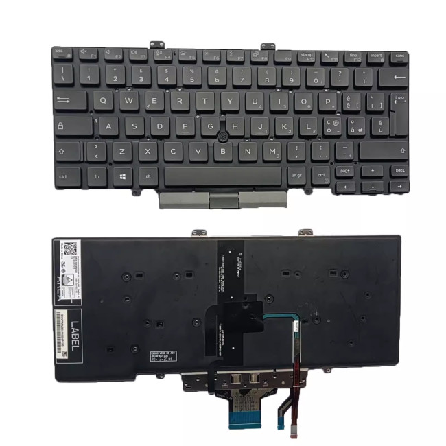 Dell Latitude 5400 5401 5410 5411 7400 trackpoint backlit Italian IT keyboard - main product image