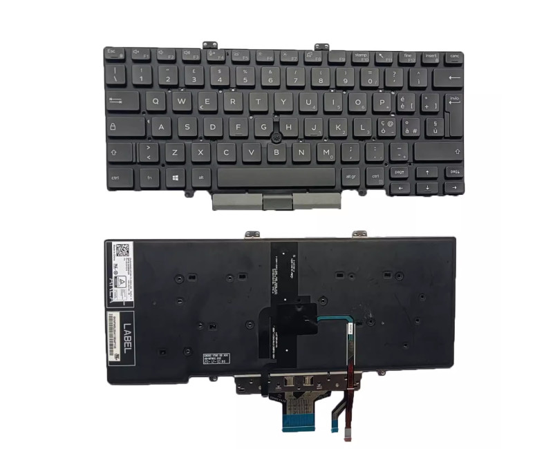 Dell Latitude 5400 5401 5410 5411 7400 trackpoint backlit Italian IT keyboard - additional view 