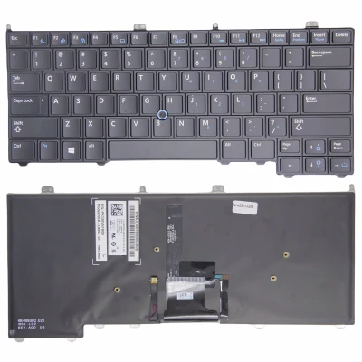 Dell Latitude E7420 E7240 E7440 with trackpoint backlit US keyboard