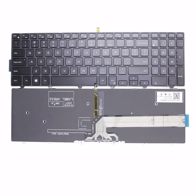 Dell Inspiron 15 P26F P39F P40F P47F P60G 3576 3578 P57F 3567 3565 backlit US keyboard - main product image