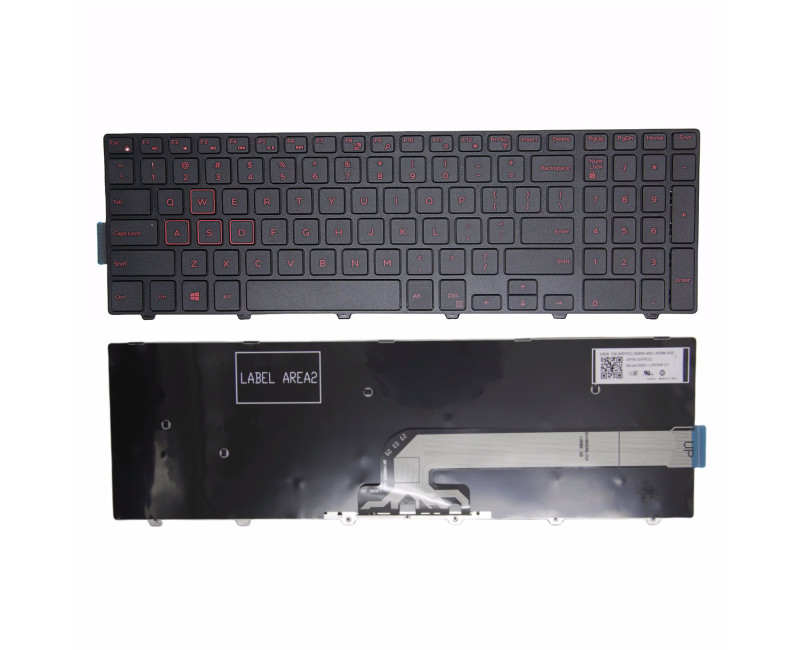 Dell Inspiron 15 P26F P39F P40F P47F P60G 3576 3578 P57F 3567 3565 red US keyboard - additional view 