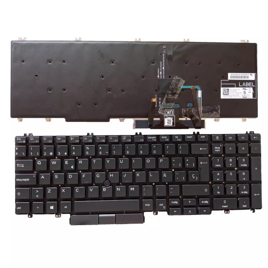 Dell Precision 3500 3501 3540 3541 3550 Latitude 5500 5501 5510 5511 backlit Spanish SP keyboard - main product image