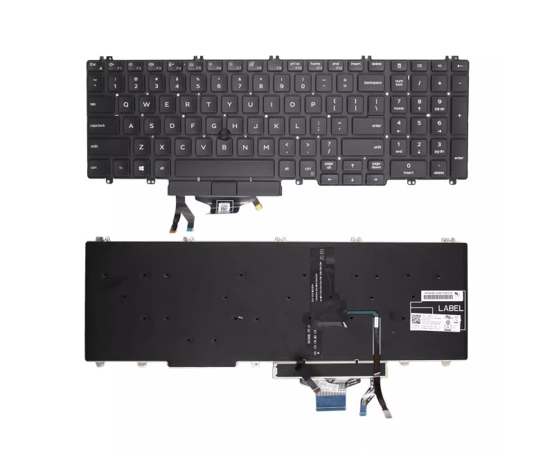 Dell Precision 3500 3501 3540 3541 3550 Latitude 5500 5501 5510 5511 with trackpoint backlit US keyboard - additional view 