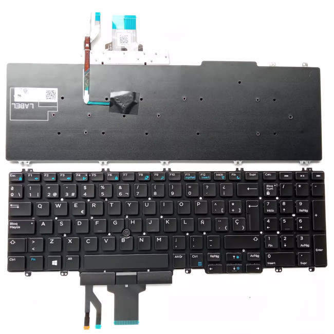 Dell Precision 7530 E7530 M7530 Spanish SP keyboard - main product image