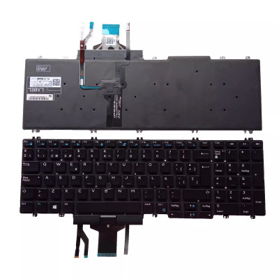 Dell Precision 7530 E7530 M7530 trackpoint backlit Spanish SP keyboard