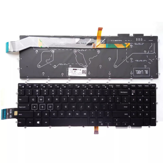 Dell VOSTRO 3580 3581 3582 3583 3584 3590 RGB backlit US keyboard - main product image