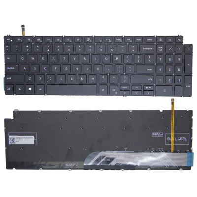 Dell Vostro 15 3500, Vostro 15 3501, Latitude 3510, P83F, P86F, black backlit US keyboard