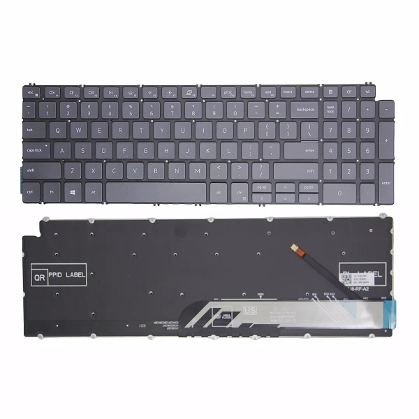 Dell Vostro 15 3500 3501 Latitude 3510 P83F P86F gray backlit US keyboard - main product image