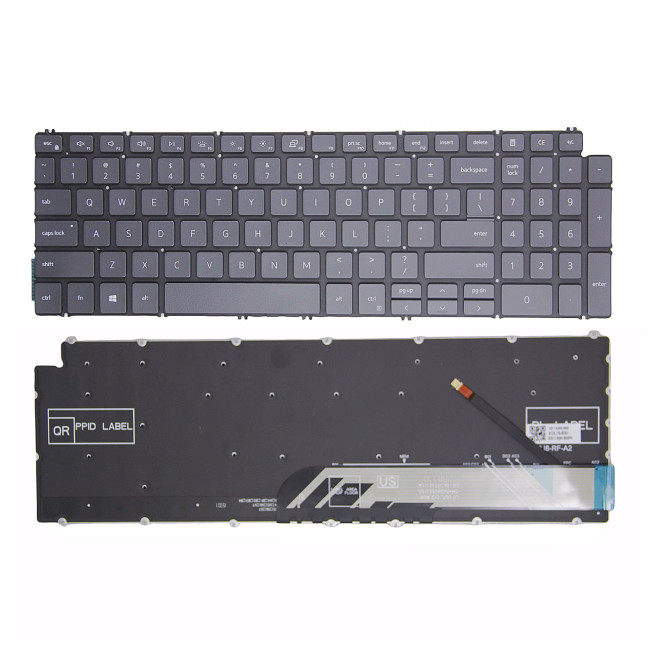Dell Vostro 15 3500 3501 Latitude 3510 P83F P86F gray backlit US keyboard - main product image