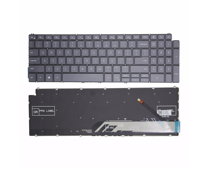 DELL Vostro 15 3500 3501 Latitude 3510 P83F P86F gray backlit US keyboard