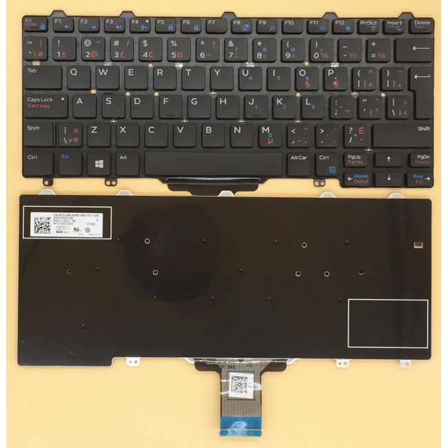 Dell XPS 12 9250 E7270 E5270 E5250 E7250 E7275 3150 3160 Canadian French CF keyboard - main product image