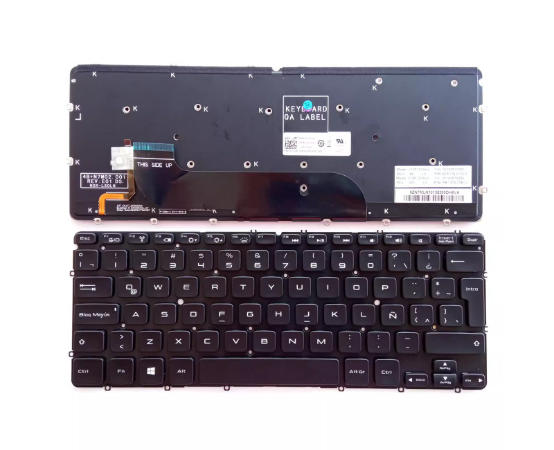 DELL XPS 12 9Q23 9Q33 13 L321X L322X 3508 3708 9333 black backlit Latin LA keyboard