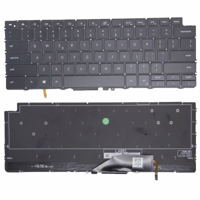 Dell XPS 13-7390 2in1 P103G black backlit US keyboard