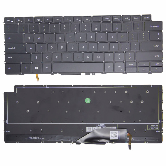Dell XPS 13-7390 2in1 P103G black backlit US keyboard - main product image
