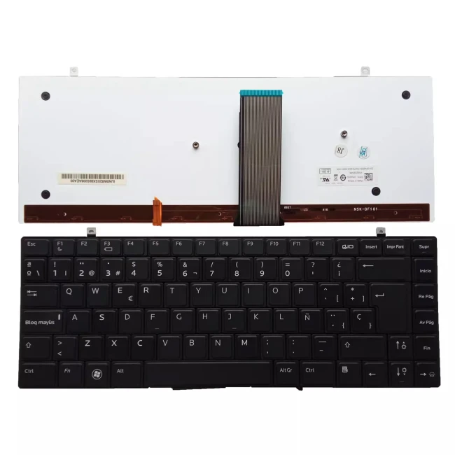 Dell XPS 1340 1640 1645 1647 0P419D DE78-IT black backlit Spanish SP keyboard - main product image