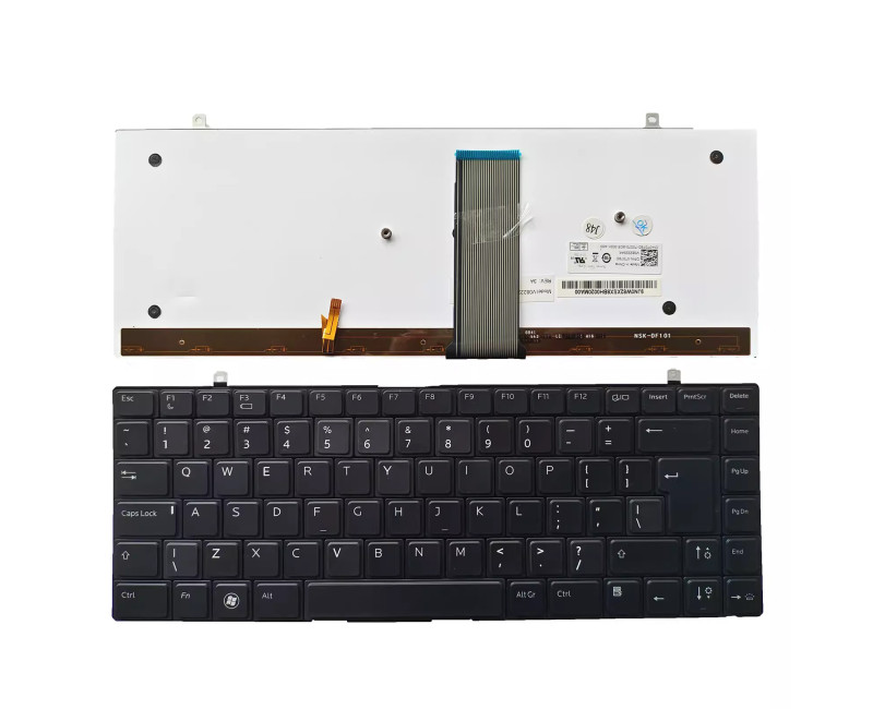 Dell XPS 1340 1640 1645 1647 black backlit UI keyboard - additional view 