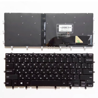 DELL XPS 15 7590 9550 9560 9570 backlit Russian RU keyboard