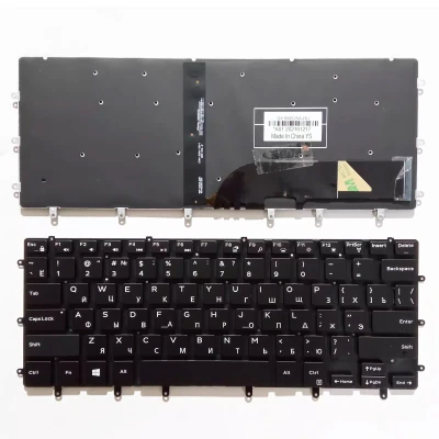 Dell XPS 15 7590 9550 9560 9570 backlit Russian RU keyboard
