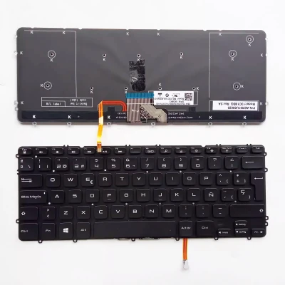 Dell XPS 15 9530 Precision M3800 backlit Spanish SP keyboard