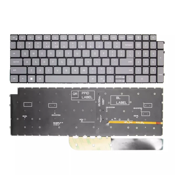 Dell vostro 5620 5625 7620 P117F P107F P106F P112F gray backlit US keyboard - main product image