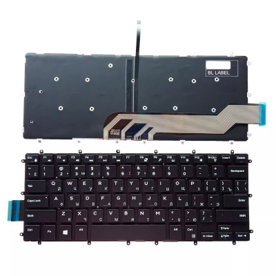 Dell 13-5000 13-5368 13-5378 7466 7368 7378 backlit Russian RU keyboard