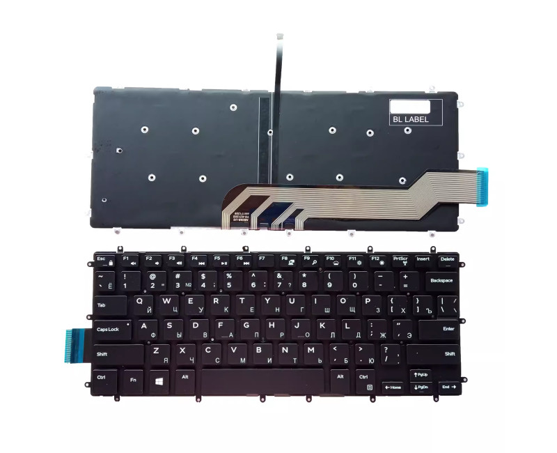 Dell 13-5000 13-5368 13-5378 7466 7368 7378 backlit Russian RU keyboard