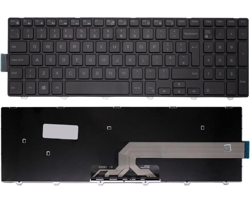 Dell 15 3549 3542 3543 3558 5559 5577 5545 5548 3559 black UK keyboard OEM