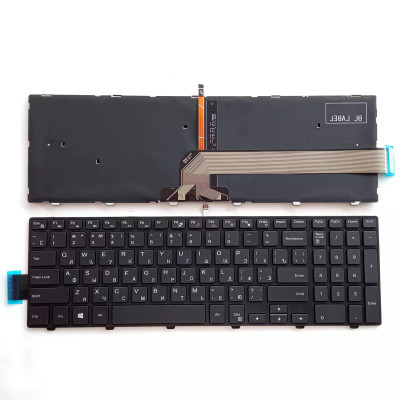 Dell 15-5000 5547 0KPP2C MP-13N7 MP-13N73US-442 black backlit Russian RU keyboard