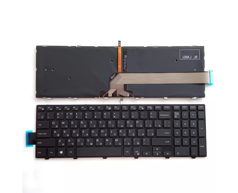 Dell 15-5000 5547 0KPP2C MP-13N7 MP-13N73US-442 black backlit Russian RU keyboard