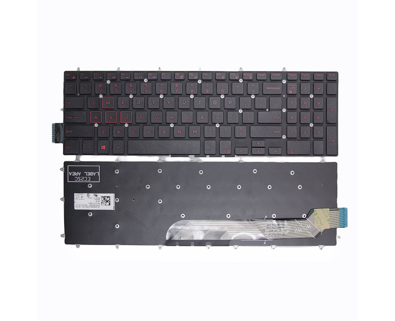 Dell 3581 3582 3583 5581 5582 5583 3572 3578 7577 5565 red US keyboard - additional view 
