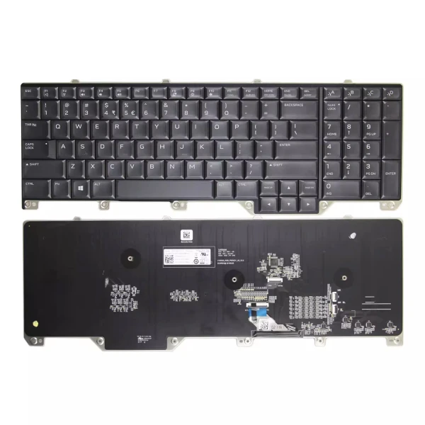 Dell Alienware Area-51M A51M Alienware 17 R5 P38E black RGB backlit US keyboard - main product image